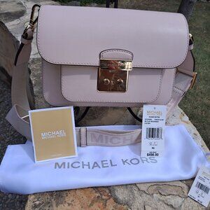 MICHAEL KORS (NWT)Sloan Editor Medium Signature Messenger Bag (powder blush)